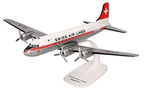 Airplane Models: SWISS AIR LINES - Doubglas DC-4 - 1/125