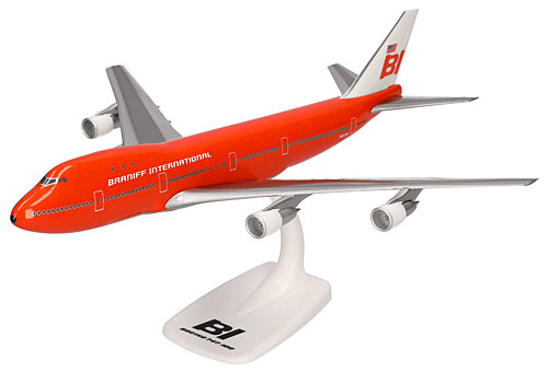 Airplane Models: Braniff - Boeing 747-100 - 1/250