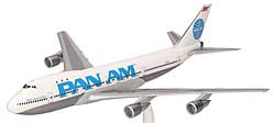 Airplane Models: Pan Am - Boeing 747-100 - 1/250